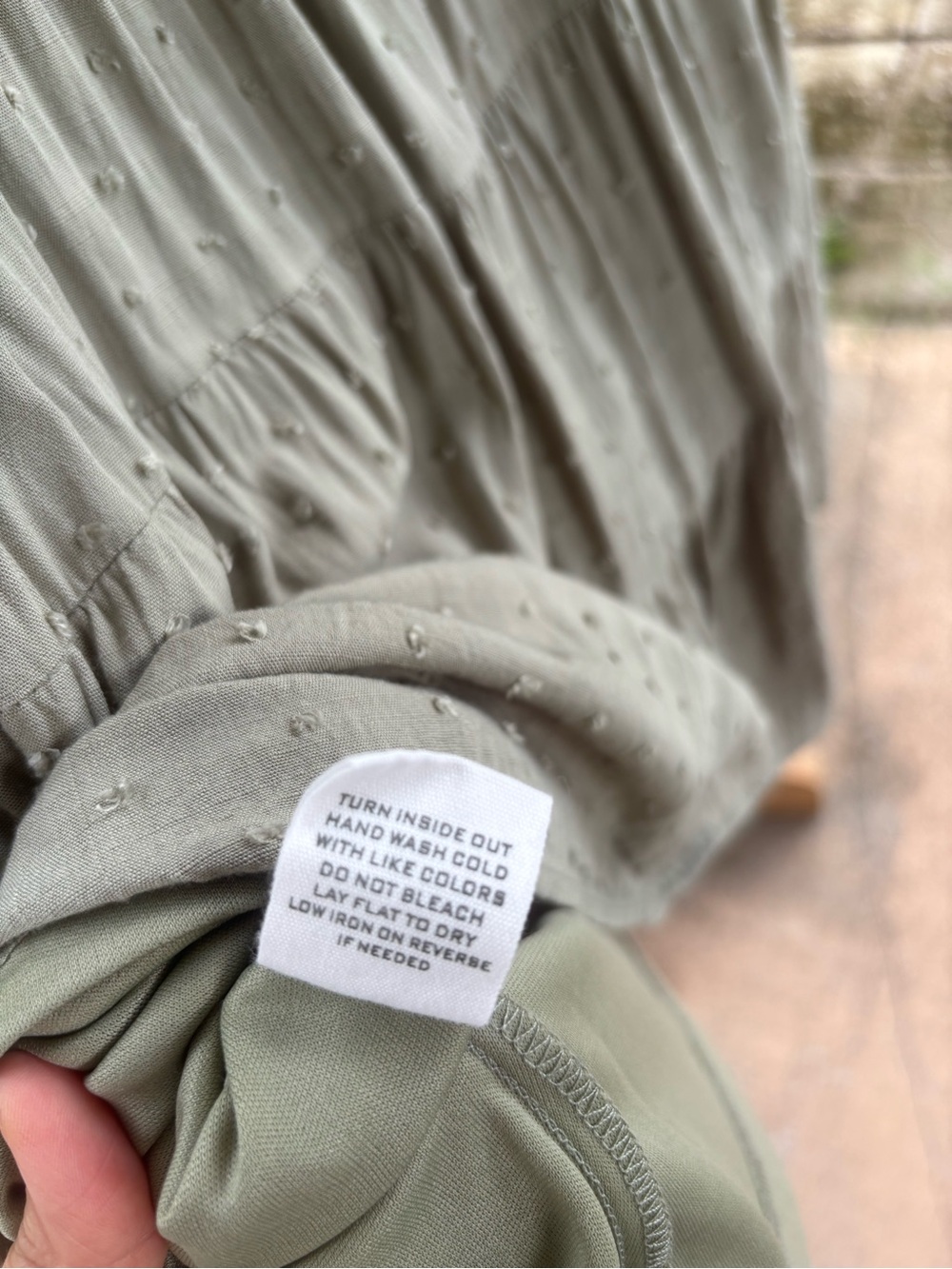 Altar'd State Sage Green Button-Front Tiered Dress - Picture 5 of 5